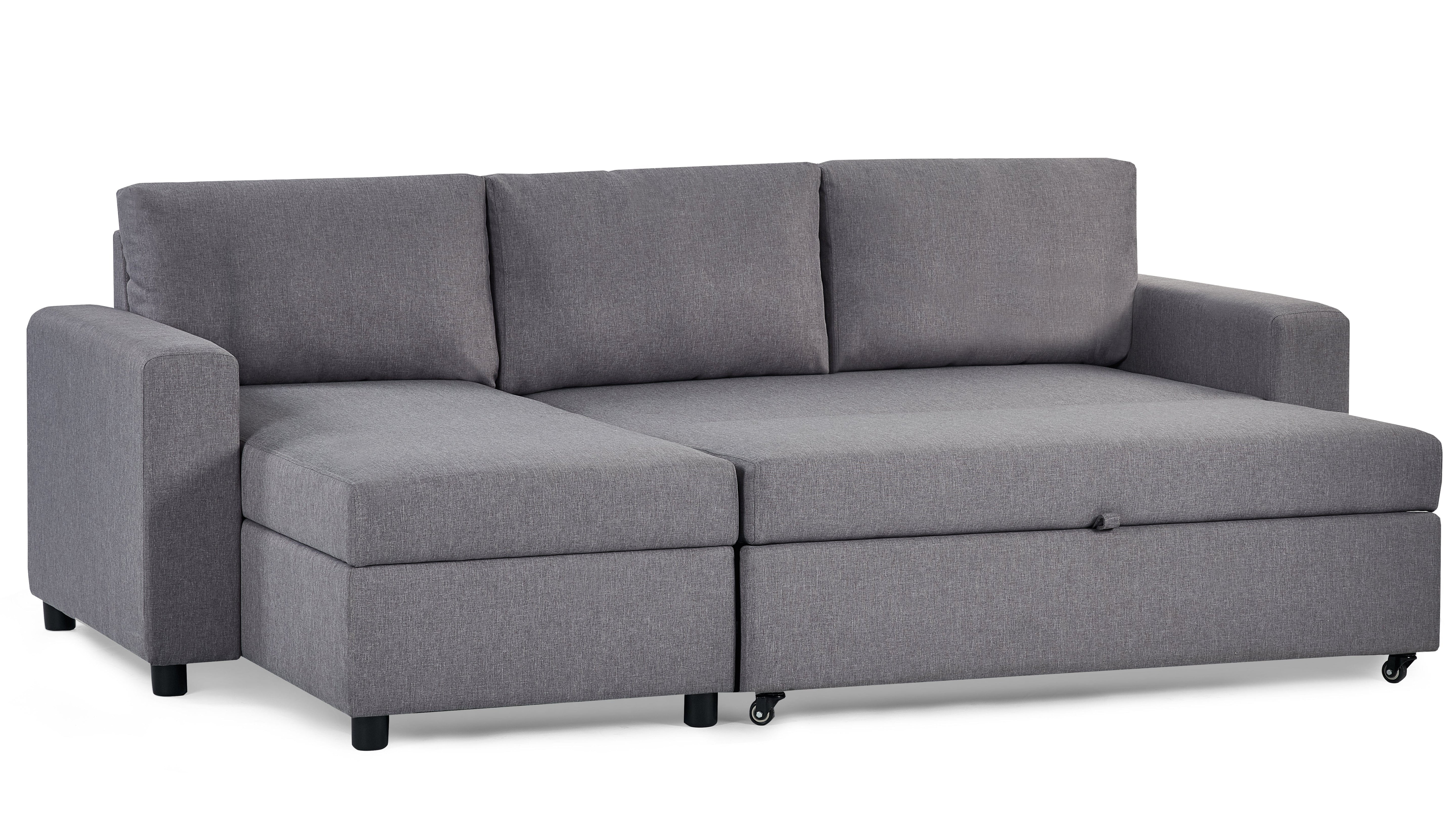 Angel Sofabed With Storage - Light Grey