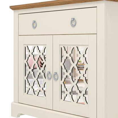 Honiton 2 Door 1 Drawer Sideboard Ivory