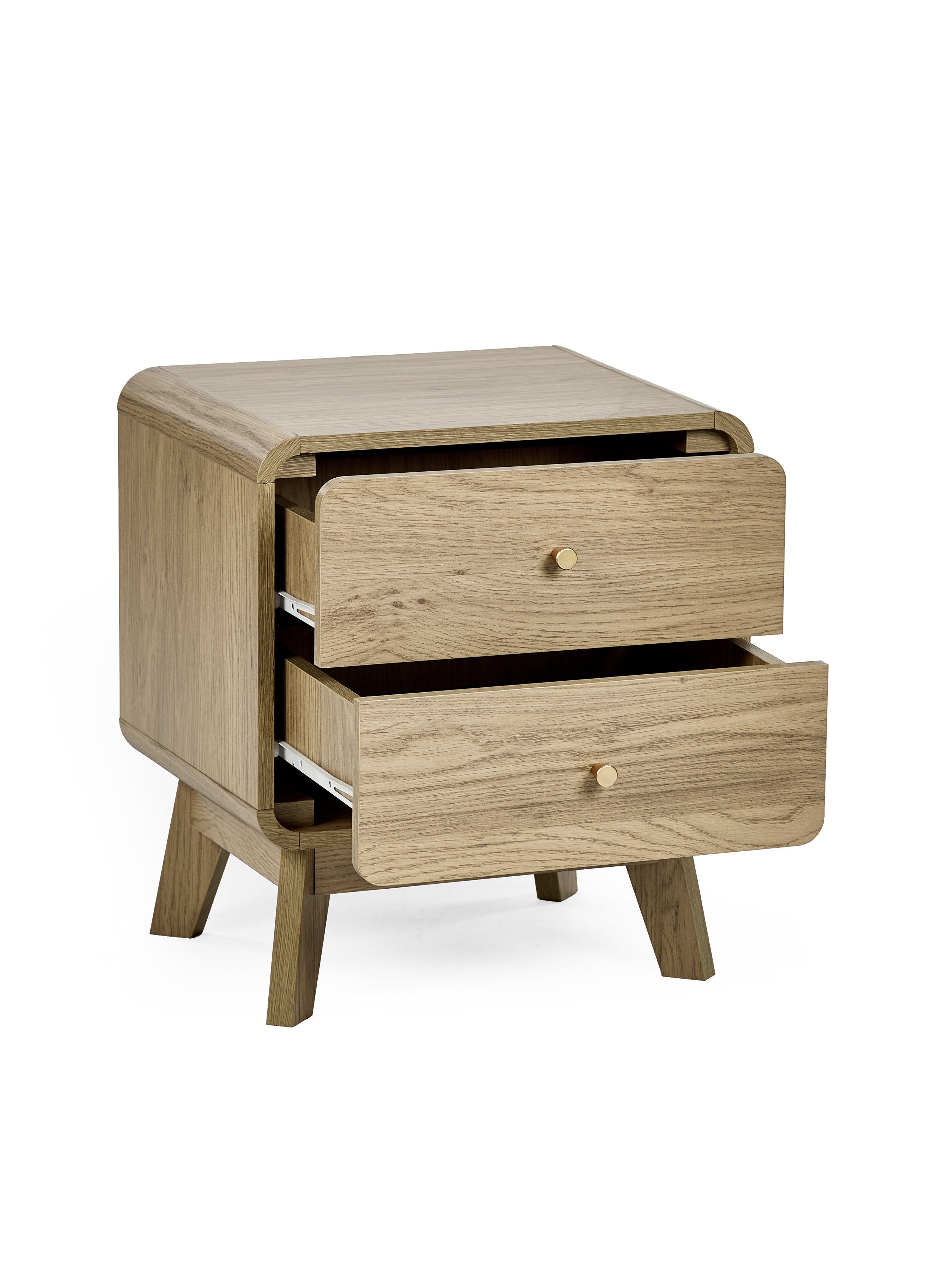 Ingrid 2 Drawer Bedside Oak
