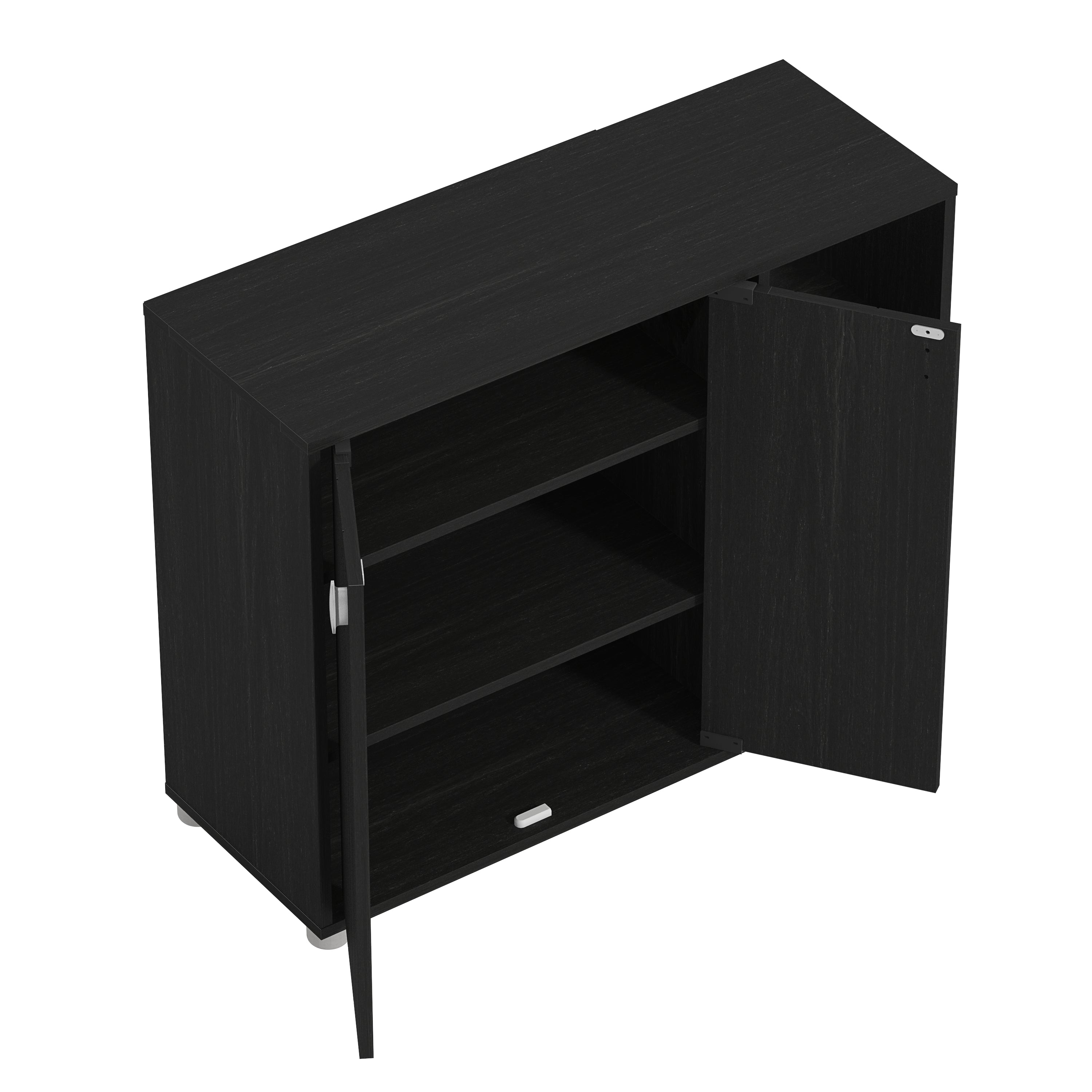 Bideford Shoe Cabinet Rustic Black Oak