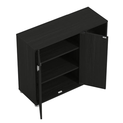 Bideford Shoe Cabinet Rustic Black Oak