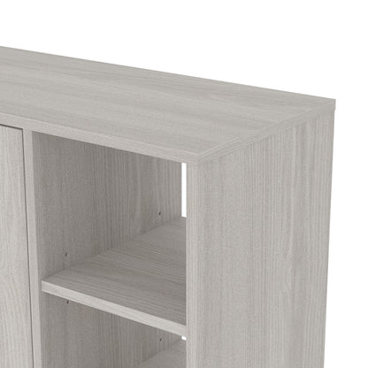 Bideford Tall Shoe Cabinet Warm Grey Oak