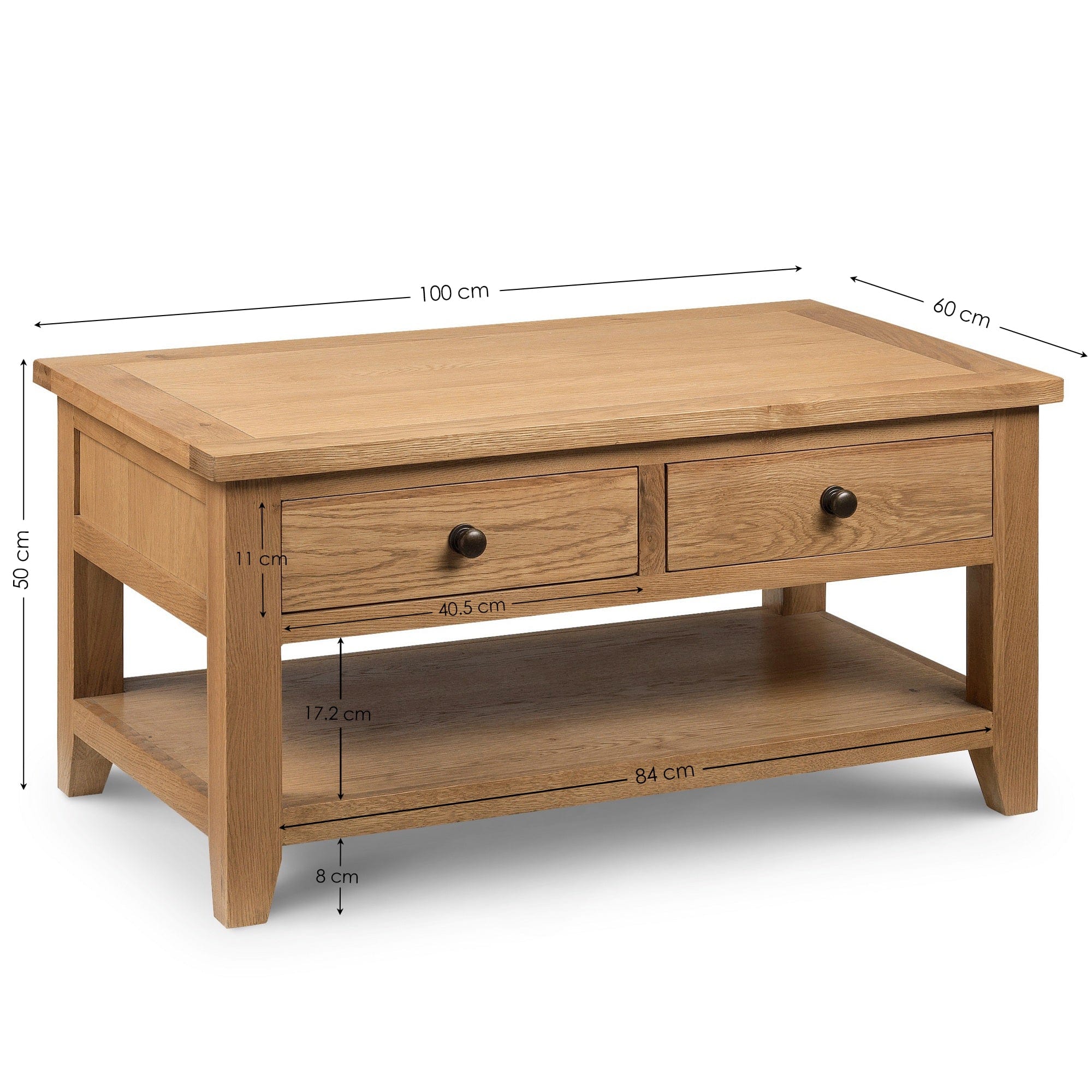 Astoria Coffee Table With 2 Drawers