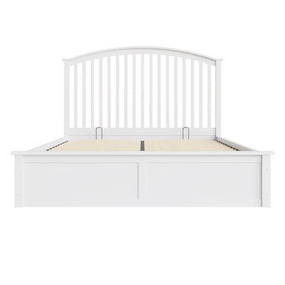 Madrid Wooden Ottoman Bed White