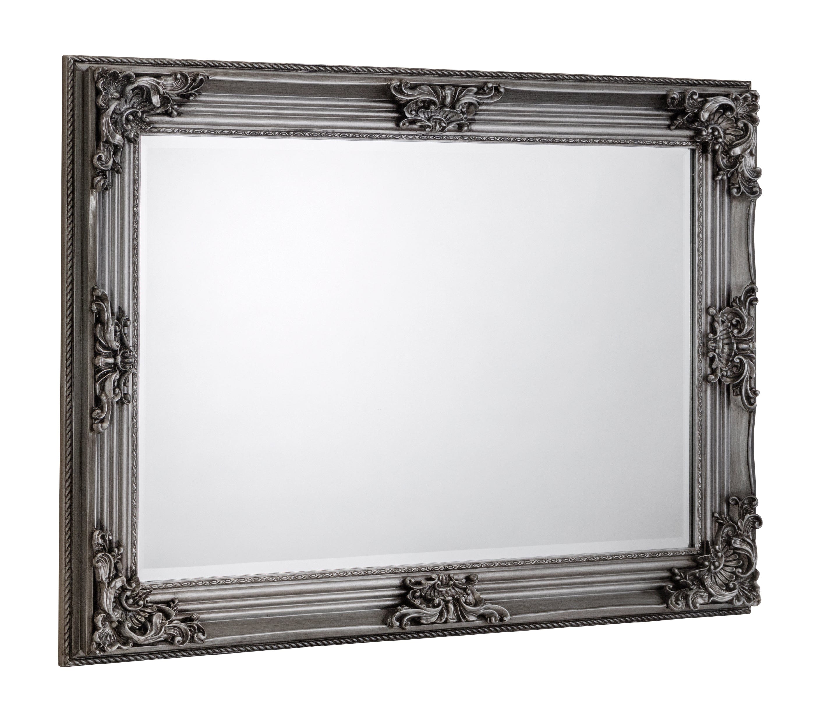 Rococo Pewter Wall Mirror