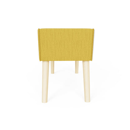 Milan Upholstered Bench Mustard