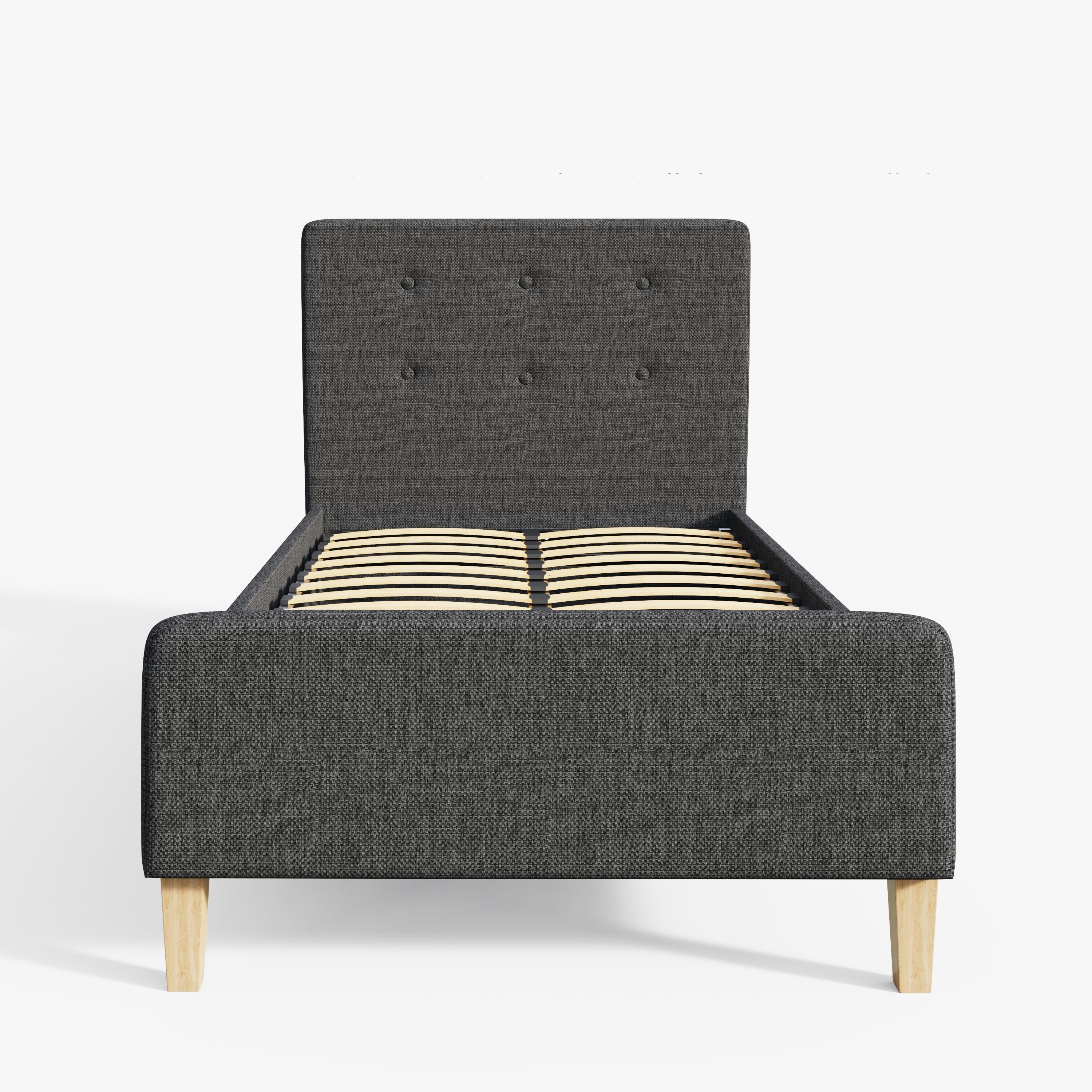 Ashbourne Fabric Upholstered Bed Grey