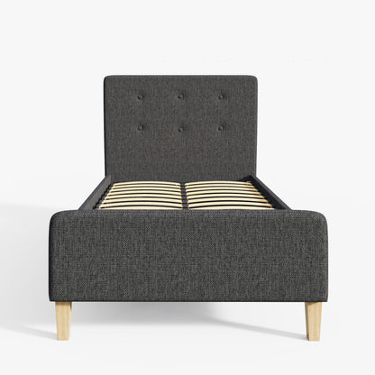 Ashbourne Fabric Upholstered Bed Grey