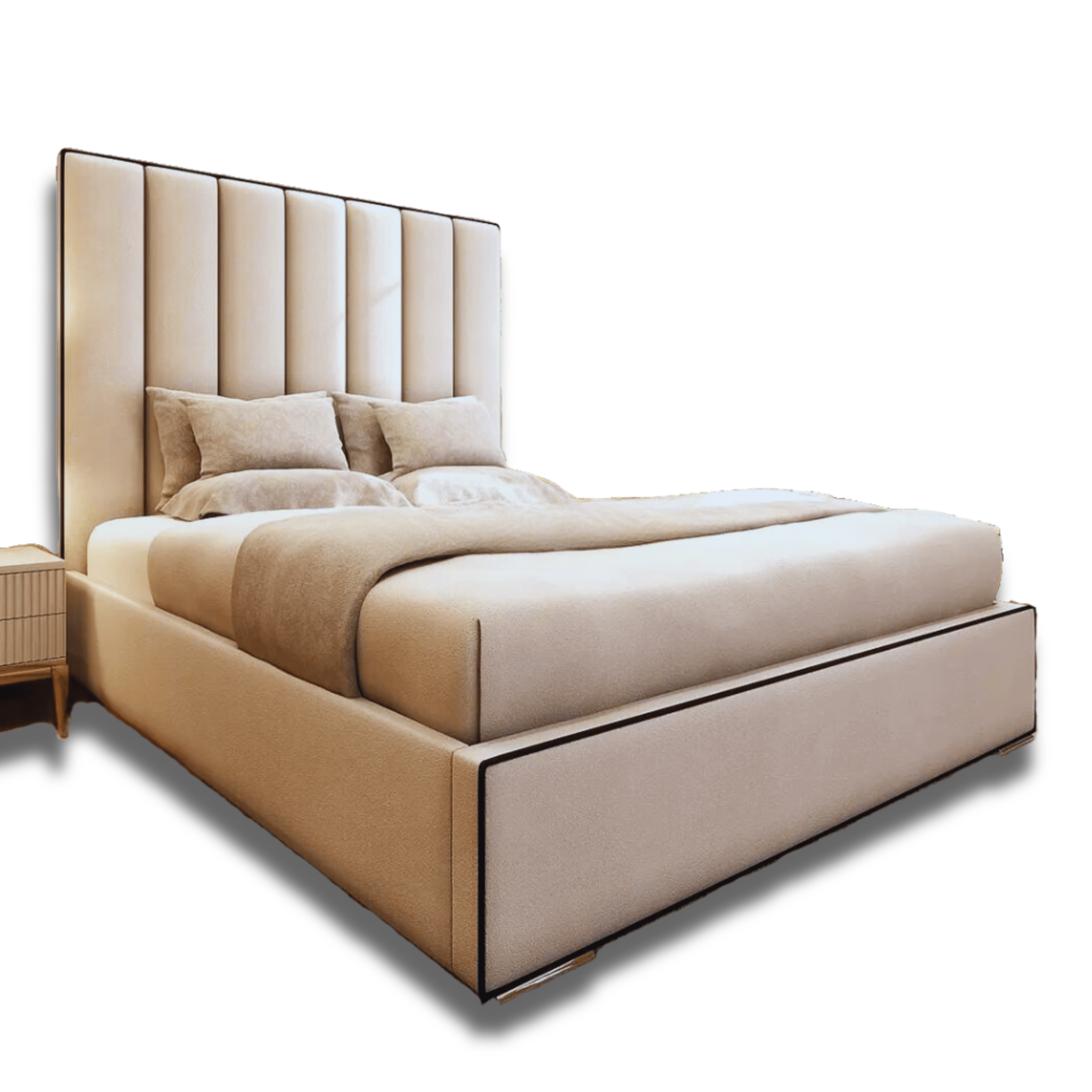 Bed Kings Fabric Bed Miramare Luxury Bed Bed Kings