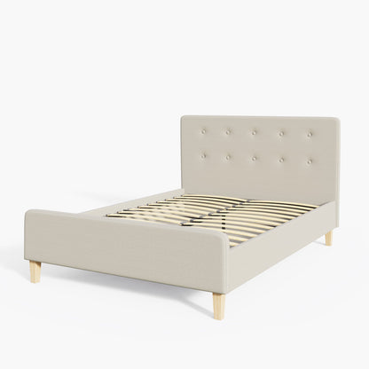 GFW Fabric Bed Ashbourne Bed Frame Natural Bed Kings