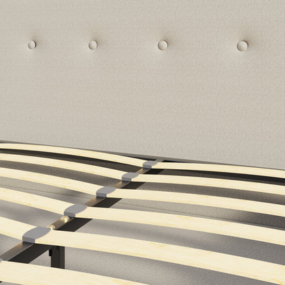 GFW Fabric Bed Ashbourne Bed Frame Natural Bed Kings