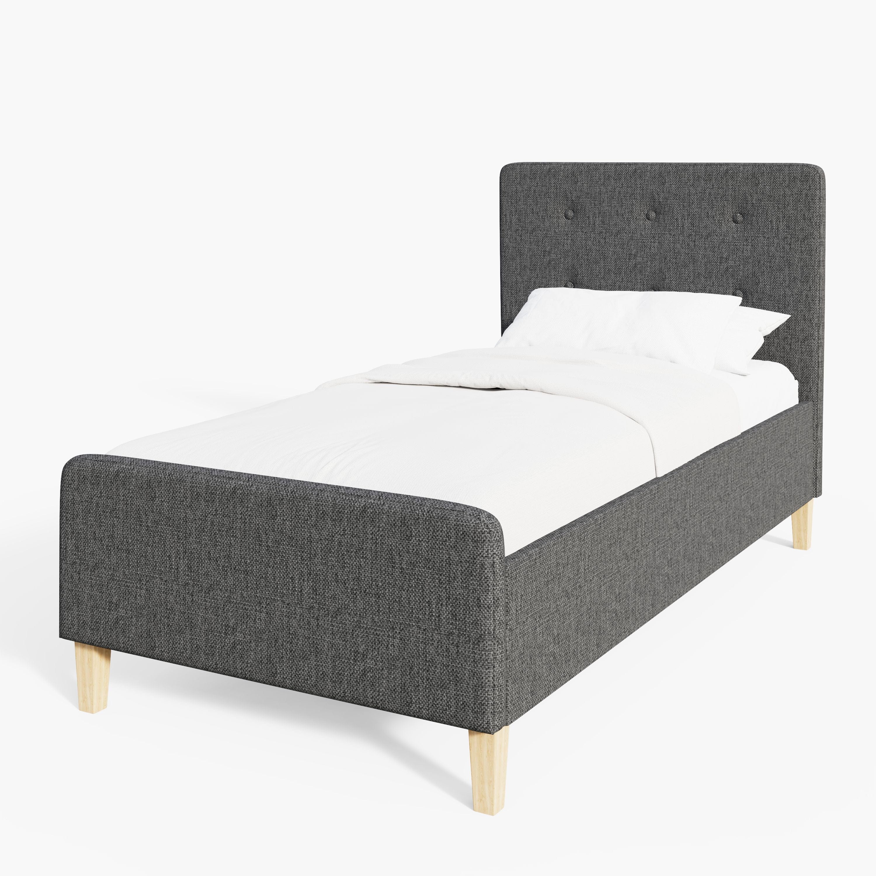 GFW Fabric Bed Ashbourne Ottoman Bed Dark Grey Bed Kings