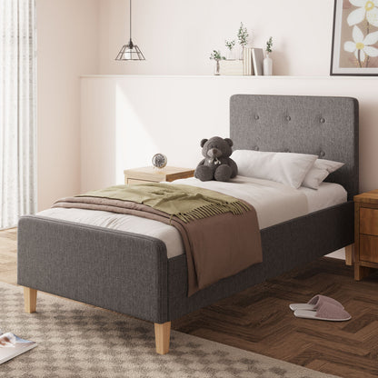 GFW Fabric Bed Ashbourne Ottoman Bed Dark Grey Bed Kings