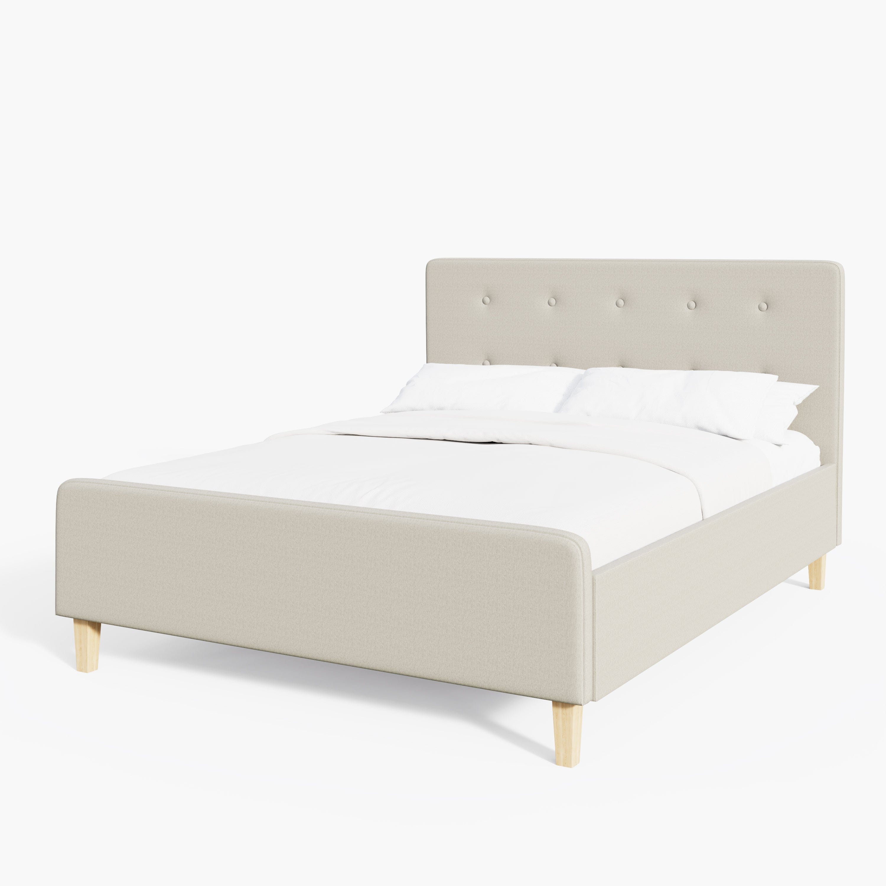 GFW Fabric Bed Ashbourne Ottoman Bed Natural Bed Kings