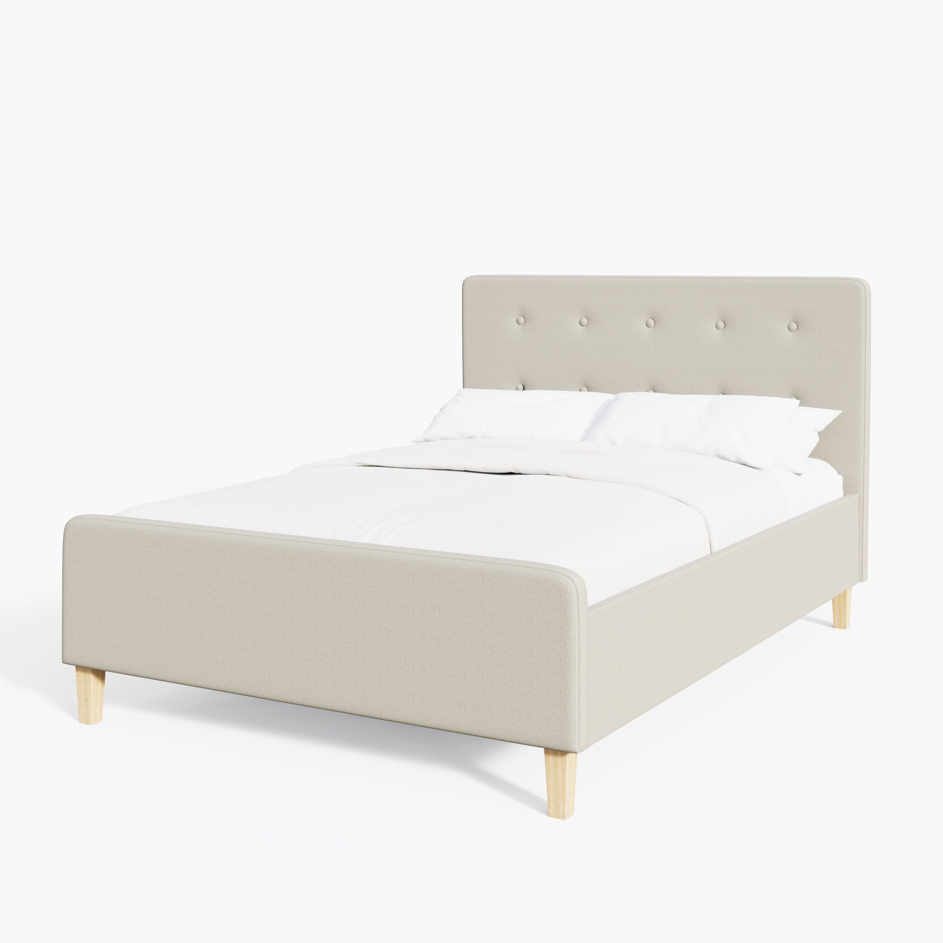 GFW Fabric Bed Ashbourne Ottoman Bed Natural Bed Kings