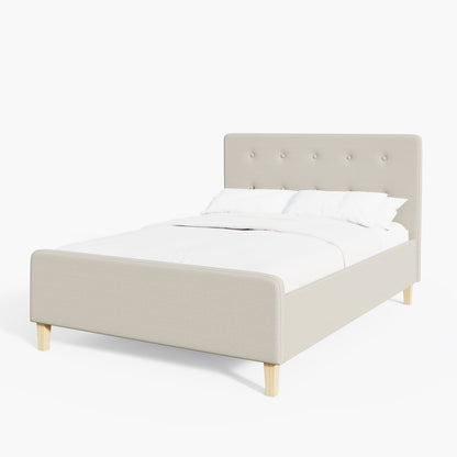 GFW Fabric Bed Ashbourne Ottoman Bed Natural Bed Kings