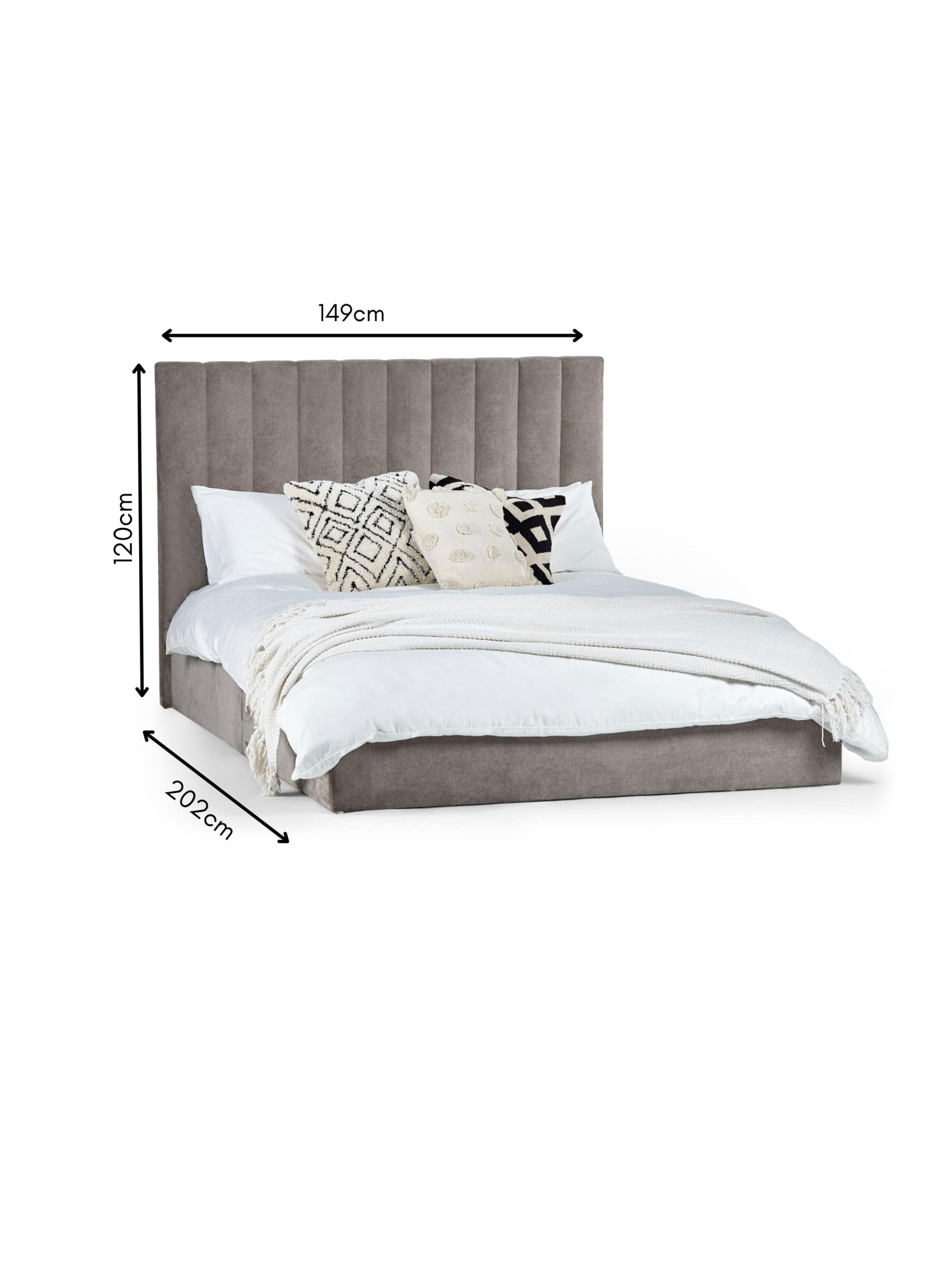 Julian Bowen Fabric Bed Eloise Bed - Grey Bed Kings