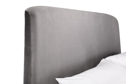 Julian Bowen Fabric Bed Frida Storage Ottoman Bed - Grey Bed Kings