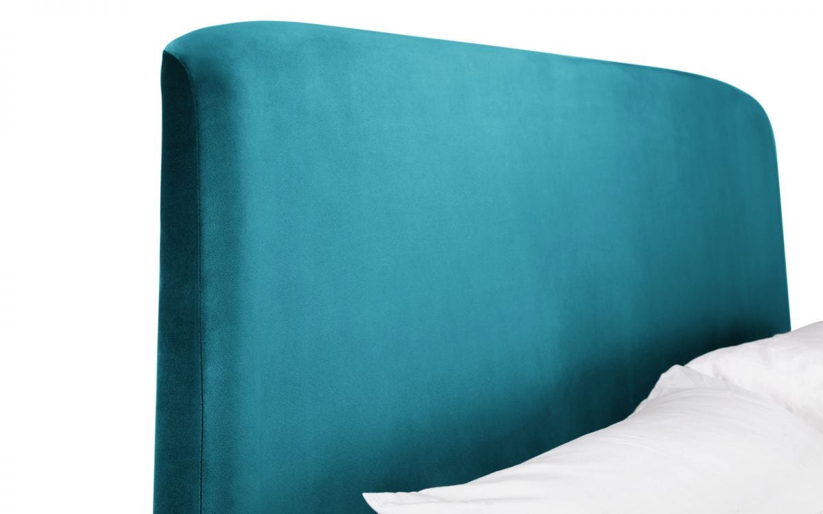 Julian Bowen Fabric Bed Frida Storage Ottoman Bed - Teal Bed Kings