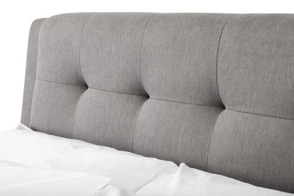 Julian Bowen Fabric Bed Fullerton 4 Drawer Bed - Grey Bed Kings