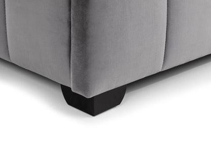 Julian Bowen Fabric Bed Gatsby Bed - Light Grey Bed Kings