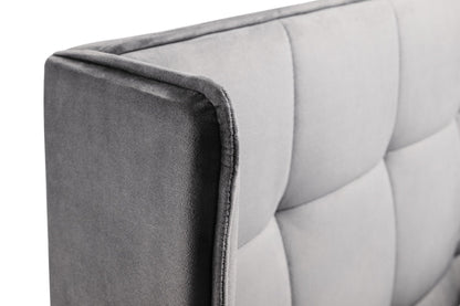 Julian Bowen Fabric Bed Gatsby Bed - Light Grey Bed Kings