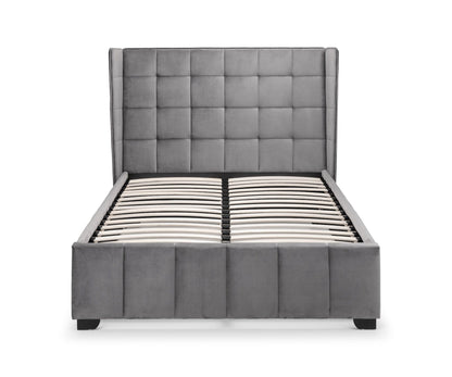Julian Bowen Fabric Bed Gatsby Bed - Light Grey Bed Kings