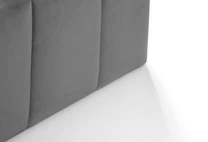 Julian Bowen Fabric Bed Gatsby Storage Ottoman Bed - Light Grey Bed Kings