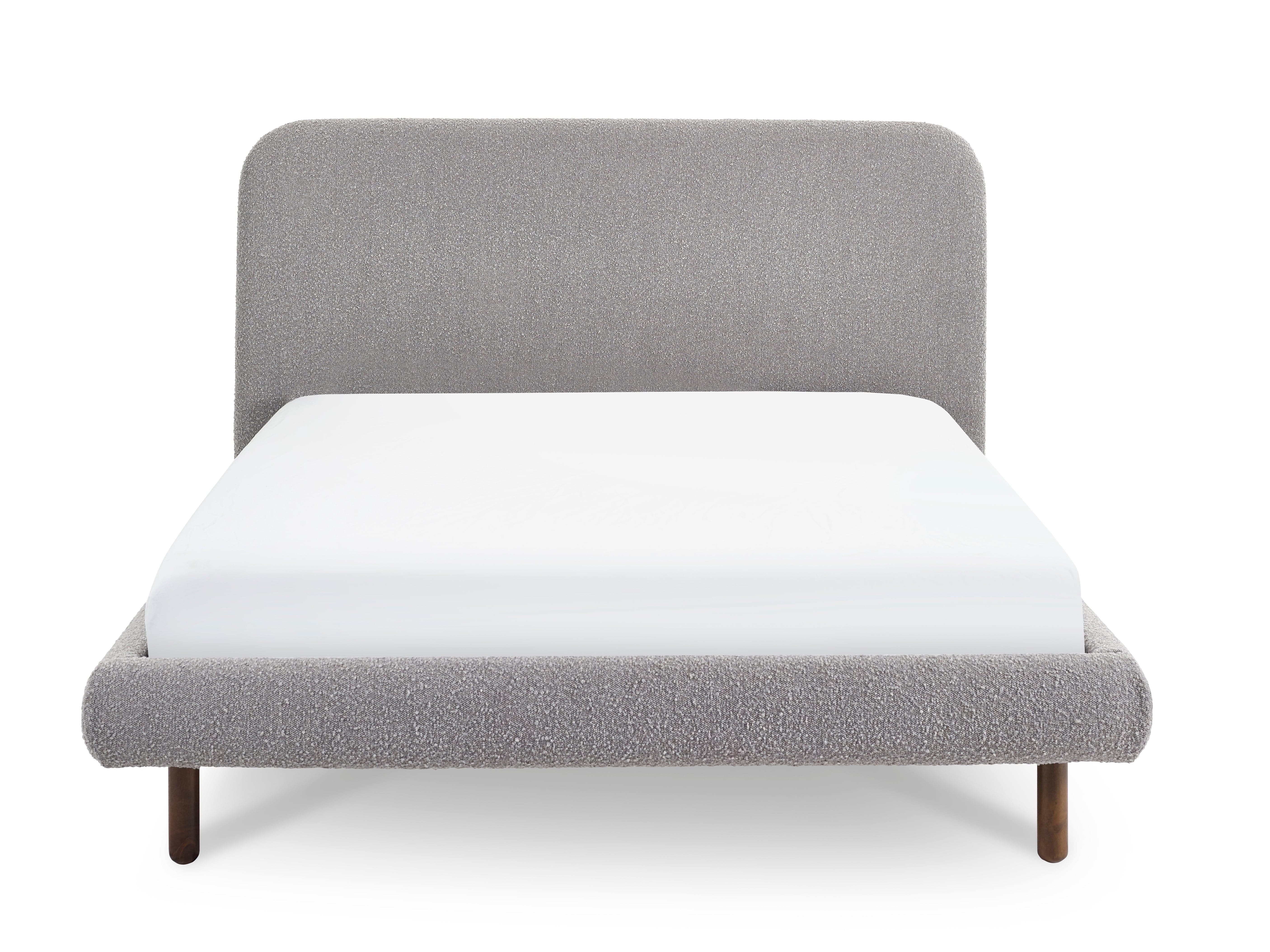 Julian Bowen Fabric Bed Hannah Boucle Bed - Grey Bed Kings