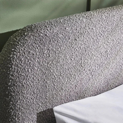 Julian Bowen Fabric Bed Hannah Boucle Bed - Grey Bed Kings