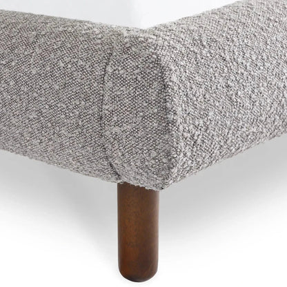 Julian Bowen Fabric Bed Hannah Boucle Bed - Grey Bed Kings