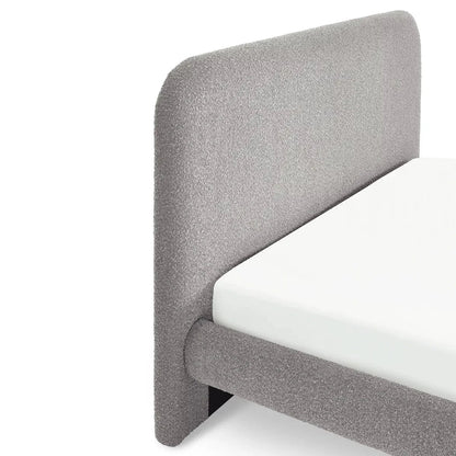 Julian Bowen Fabric Bed Hannah Boucle Bed - Grey Bed Kings