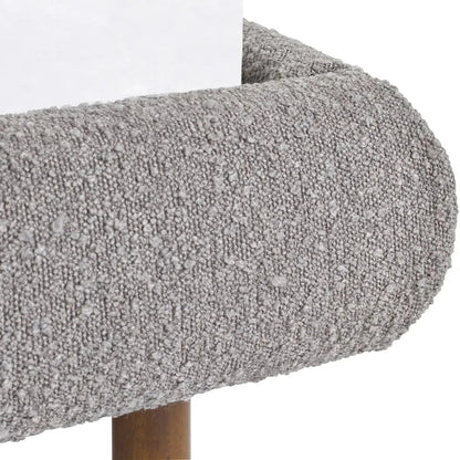 Julian Bowen Fabric Bed Hannah Boucle Bed - Grey Bed Kings
