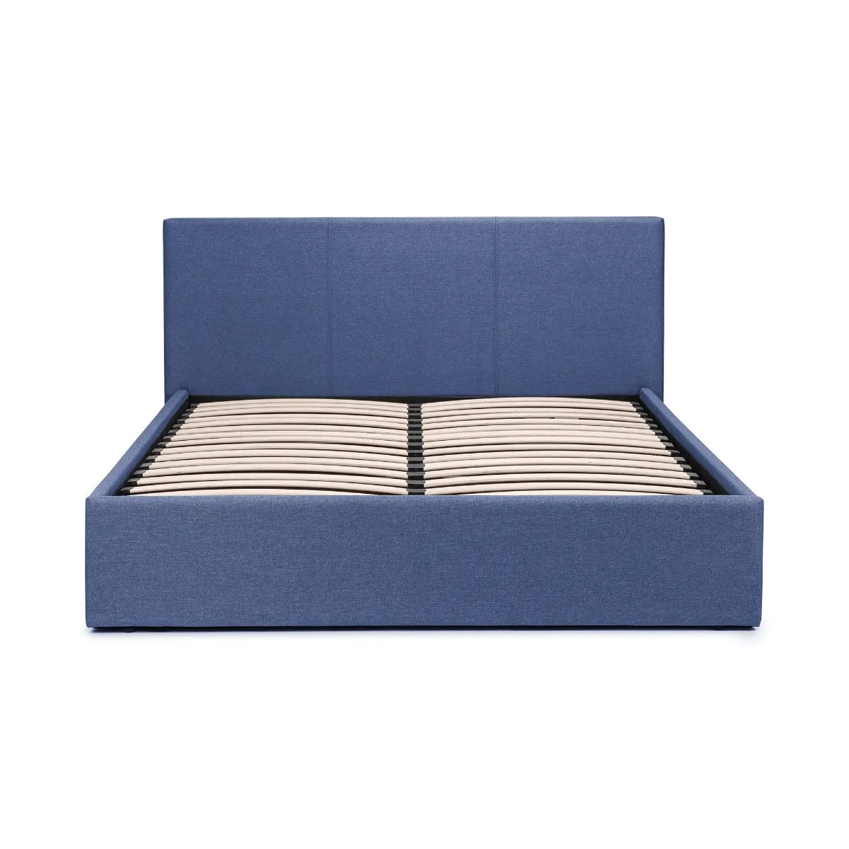 Julian Bowen Fabric Bed Rialto Lift-Up Storage Bed - Blue Linen Bed Kings