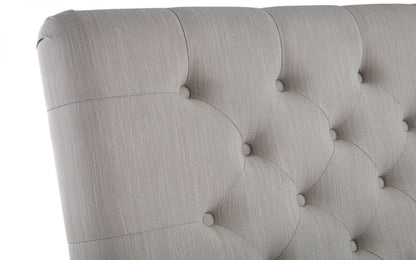 Julian Bowen Fabric Bed Wilton 4 Drawer Bed - Grey Linen Bed Kings