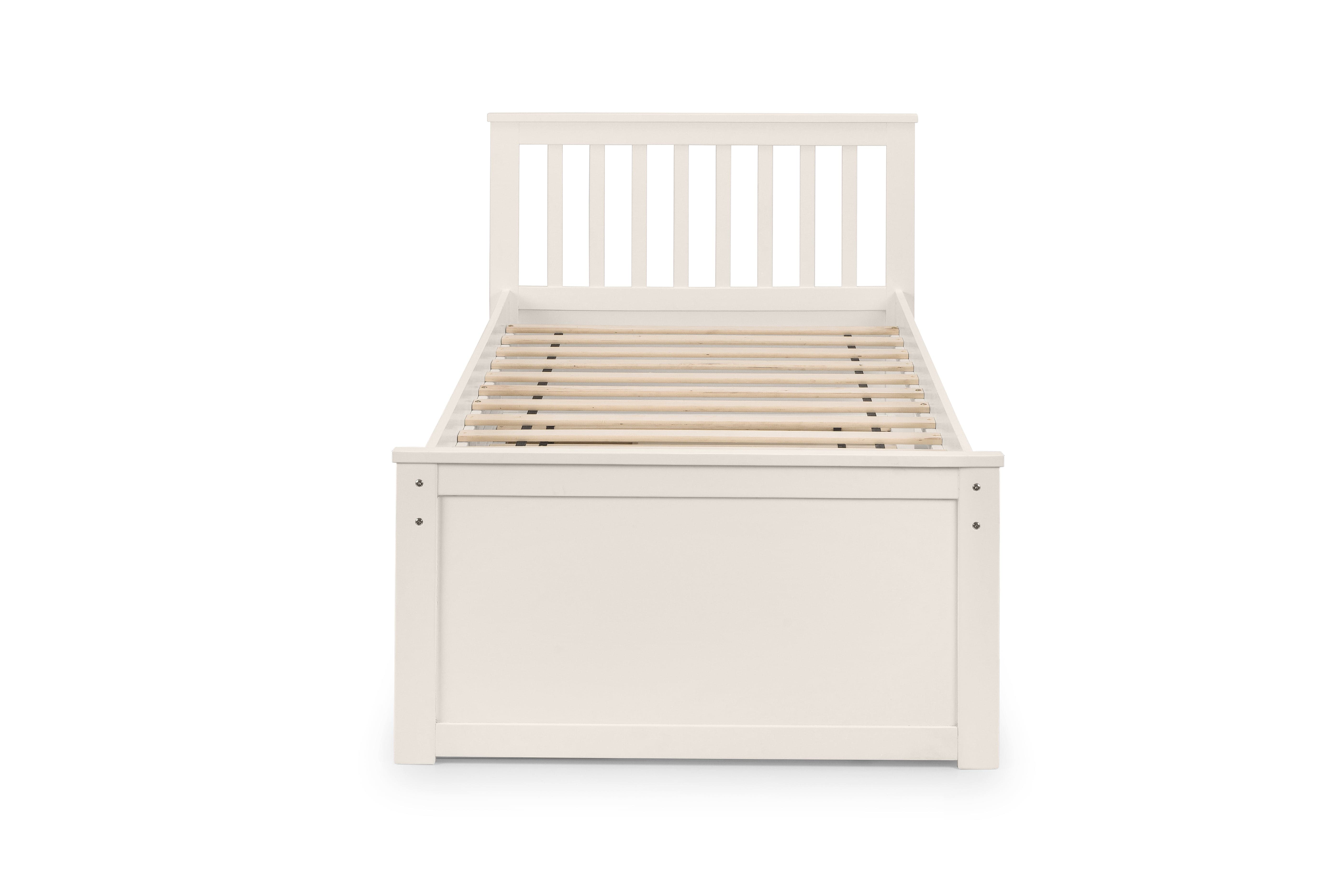 Maisie Bed With Underbed And Drawers - Surf White