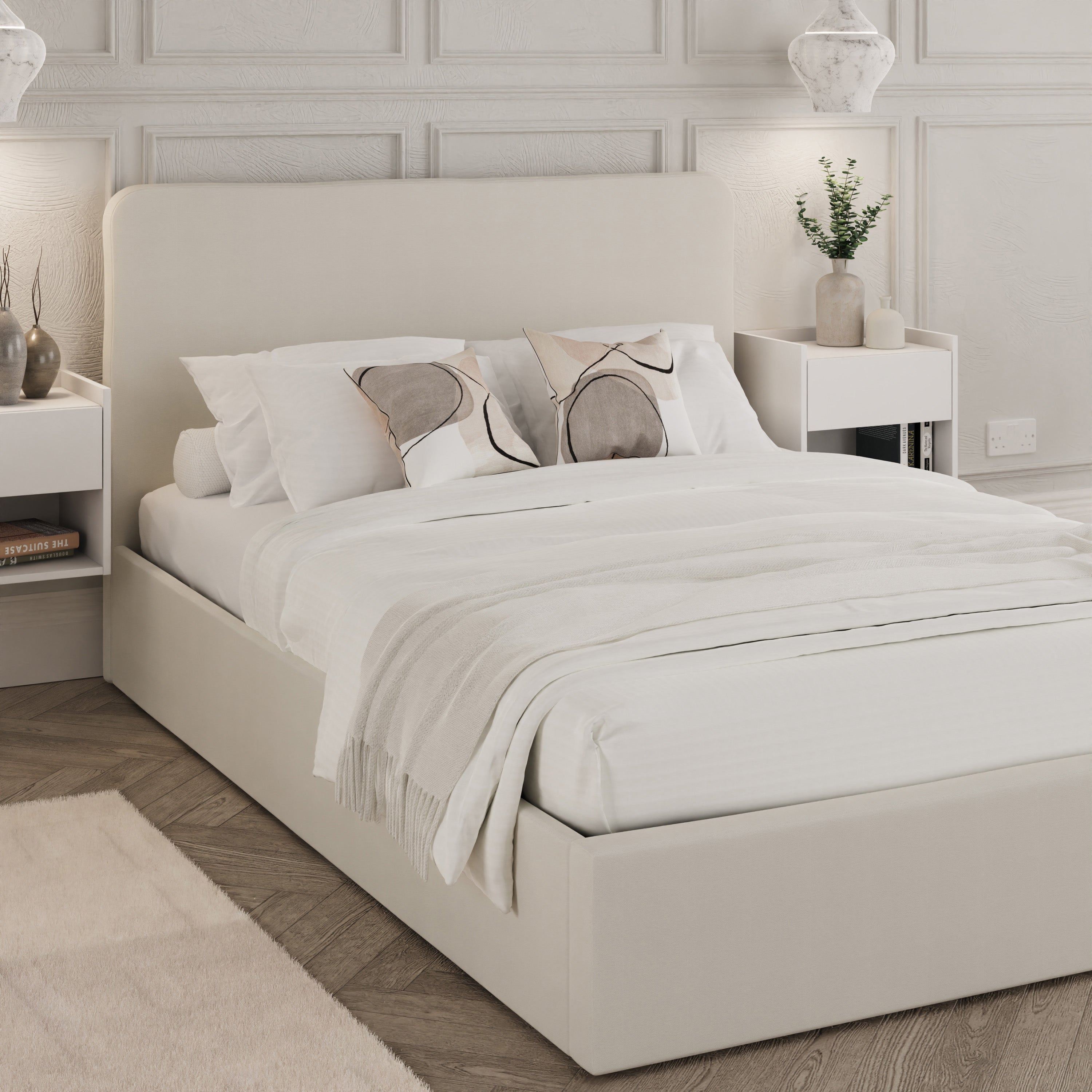 Chiswick Ottoman Bed Frame - Natural