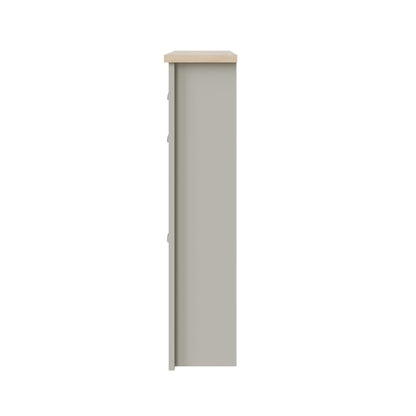 Lancaster 2Dr 1Drw Shoe Cabinet Grey