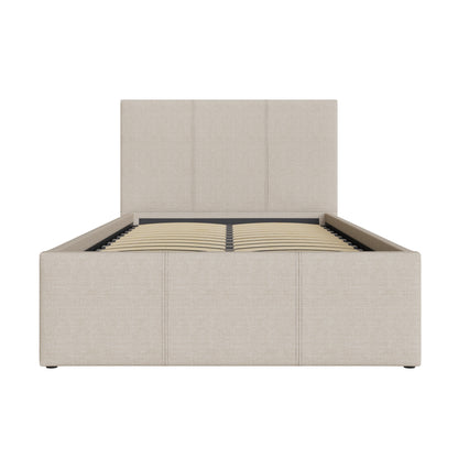 Side Lift Ottoman Bed Natural