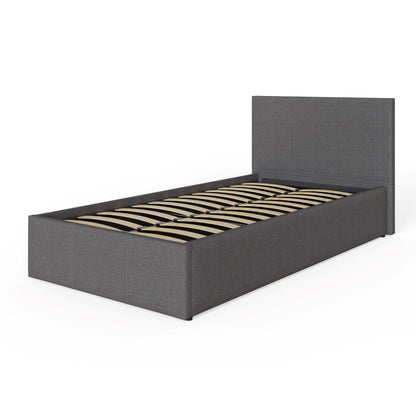 Side Lift Ottoman Bed Grey