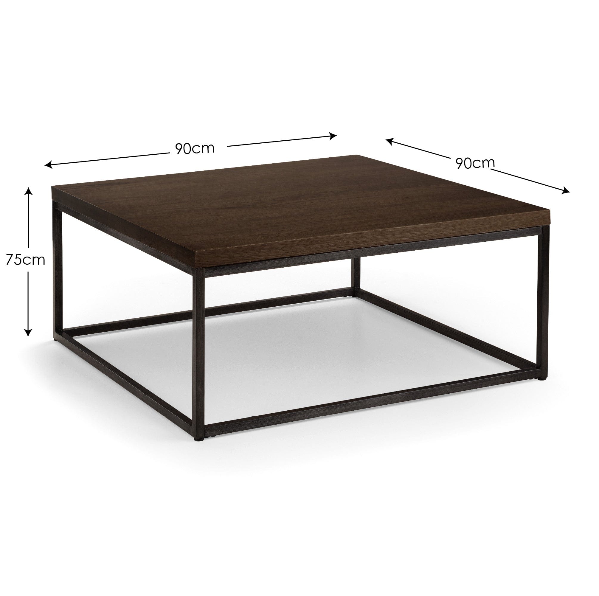 Brooklyn Square Oak Coffee Table Dark Oak