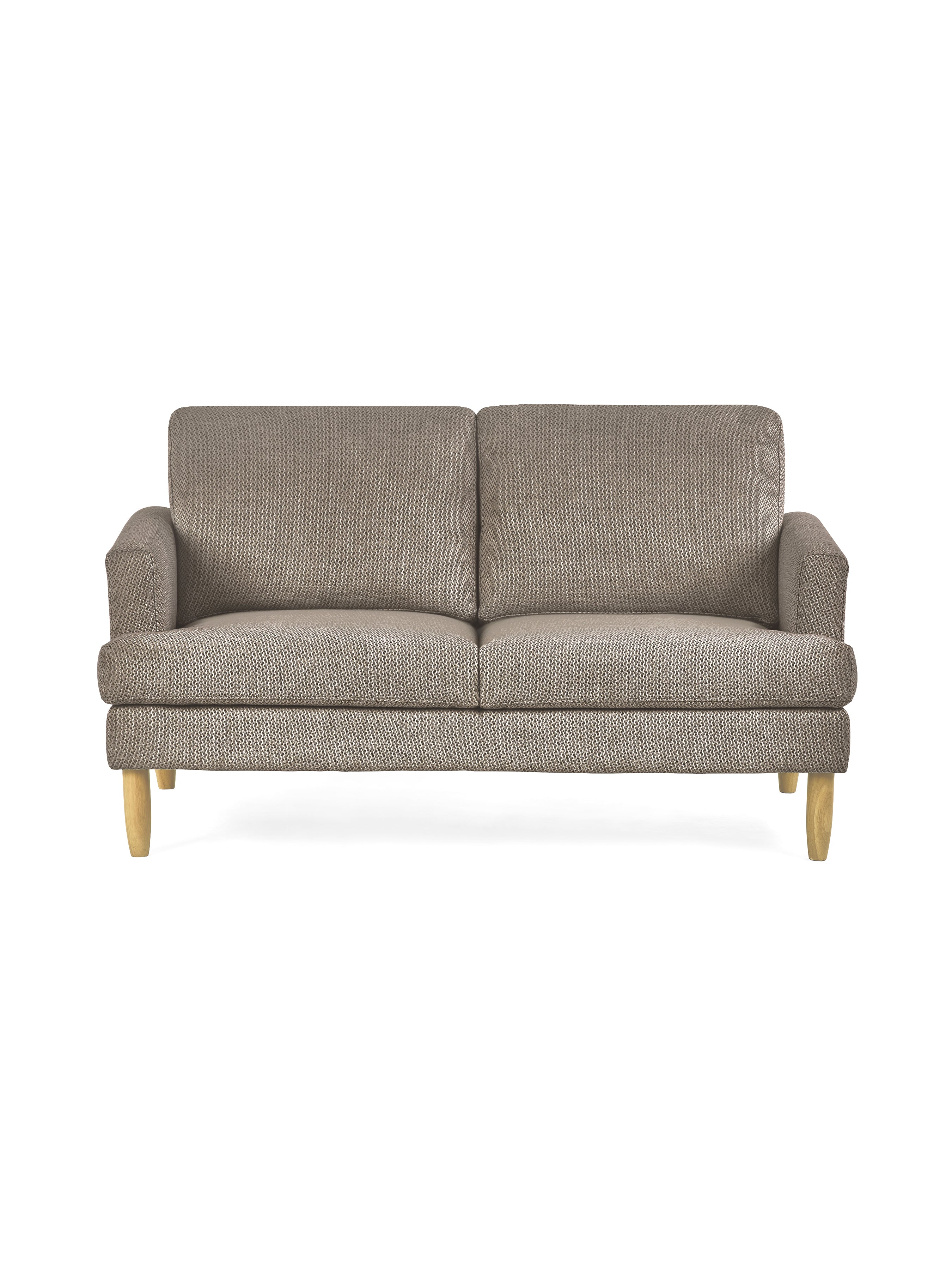Daisy Coyote Grey Chenille Upholstered Compact 2 Seater Sofa