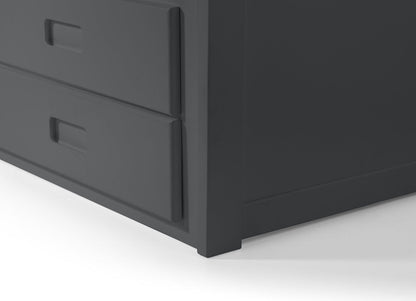 Julian Bowen Guest Bed Single 90cm 3ft Maisie Bed With Underbed And Drawers - Anthracite Bed Kings