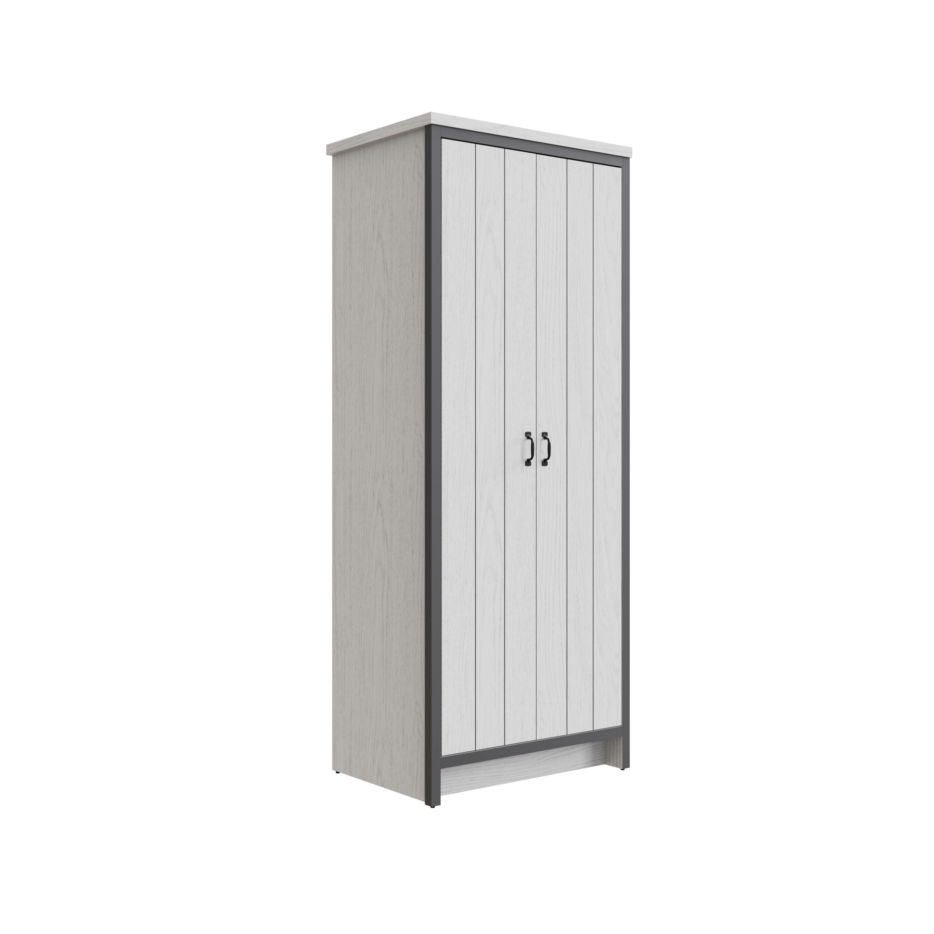 Boston 2 Door Wardrobe White