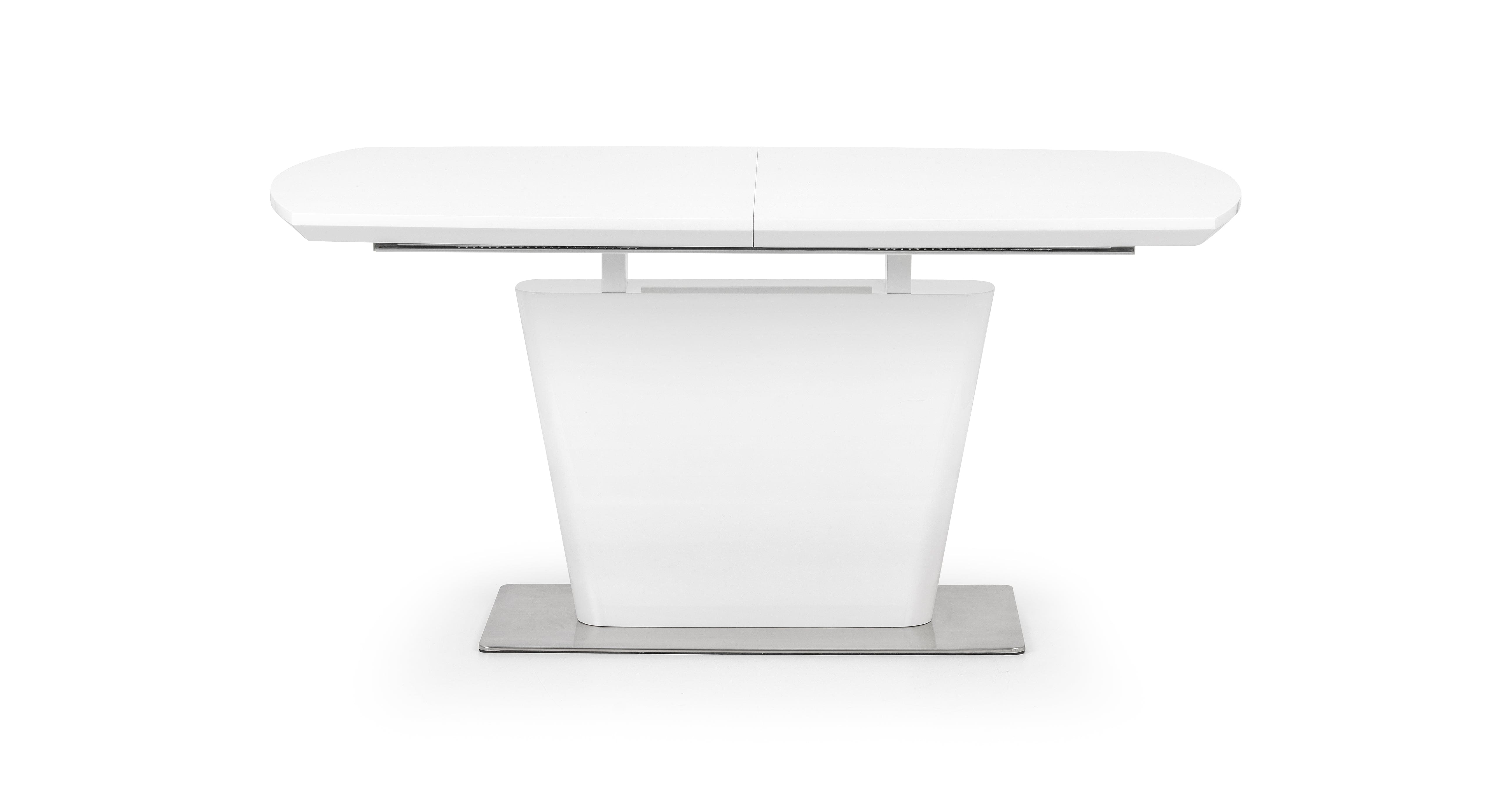 Como High Gloss Extending Table - White