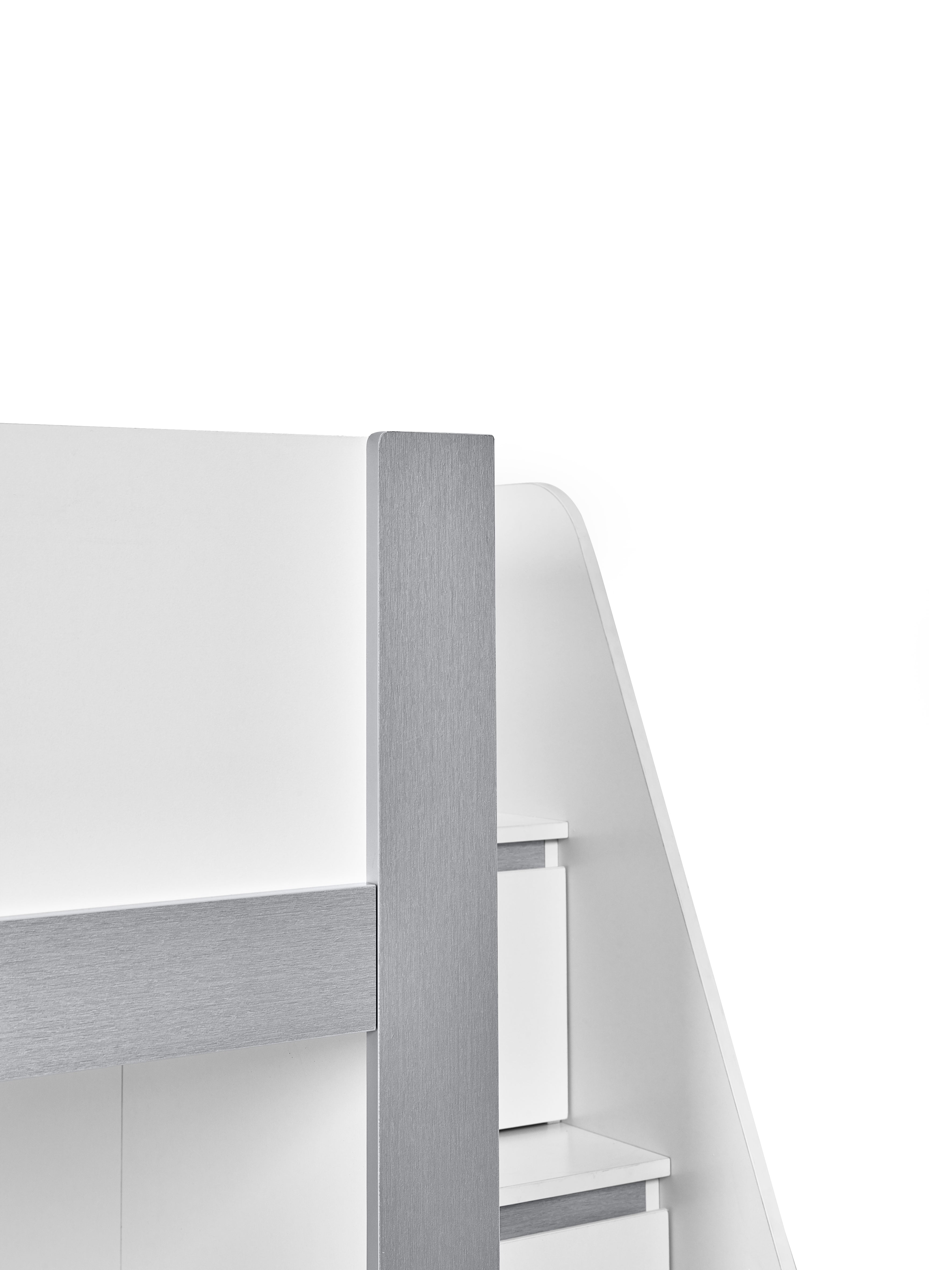 Gaia Bunk Bed - White and Silver