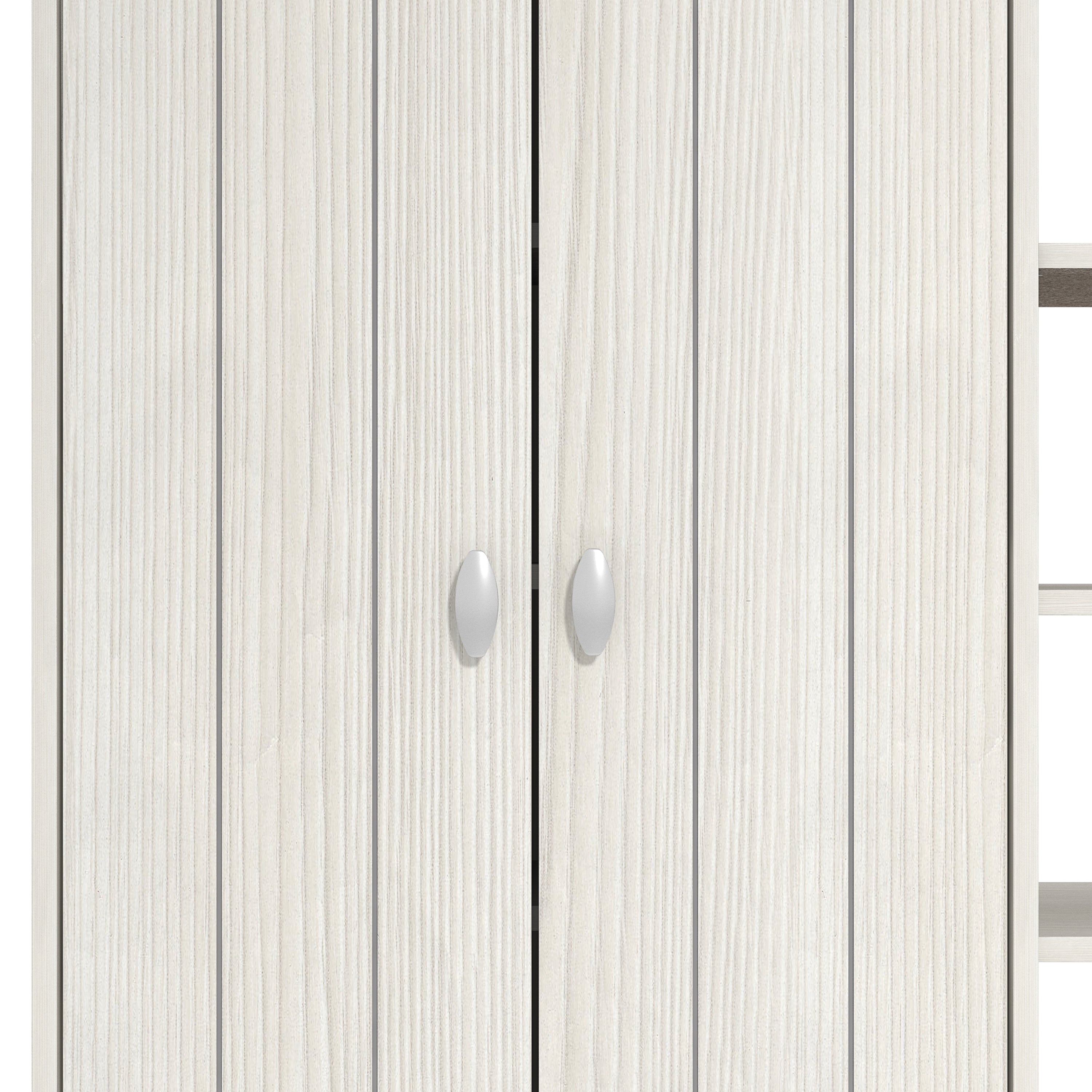 Bideford Tall Shoe Cabinet White