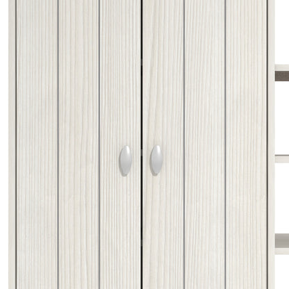 Bideford Tall Shoe Cabinet White