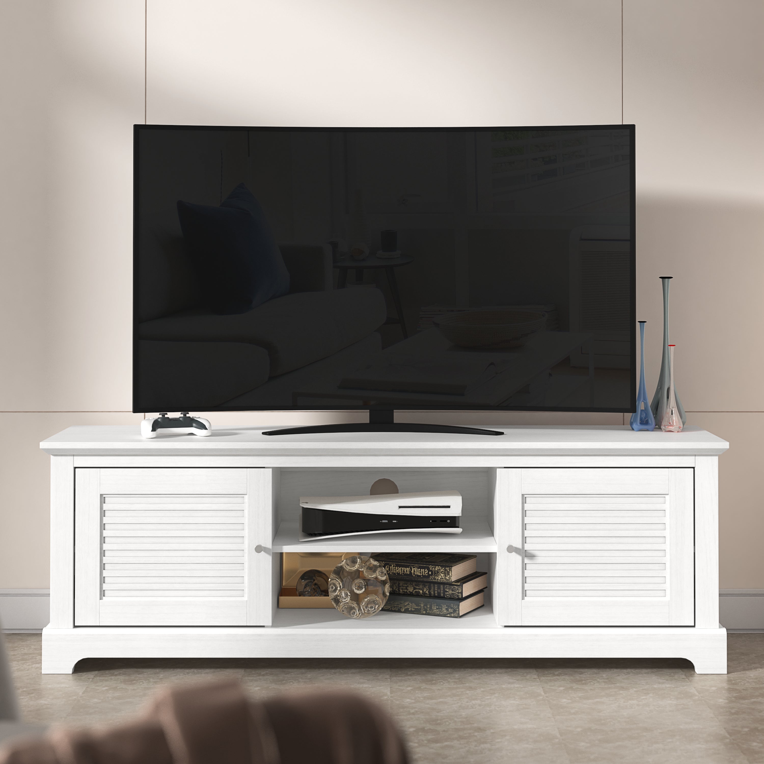 Salcombe TV Unit White