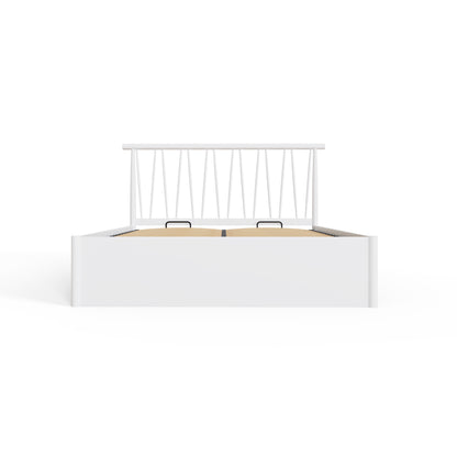 Fusum Spindle Ottoman Bed - White